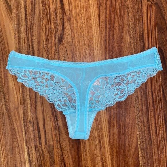 4 For $50 🎃 Thongs NWOT Lace Soft Material Yellow Blue Lingerie - Picture 6 of 6